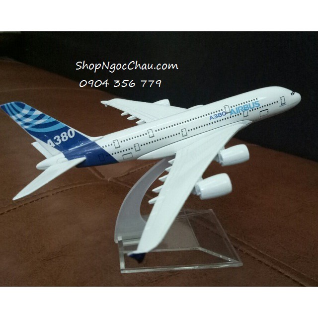 Mô hình máy bay tĩnh a380 nguyên bản 16cm