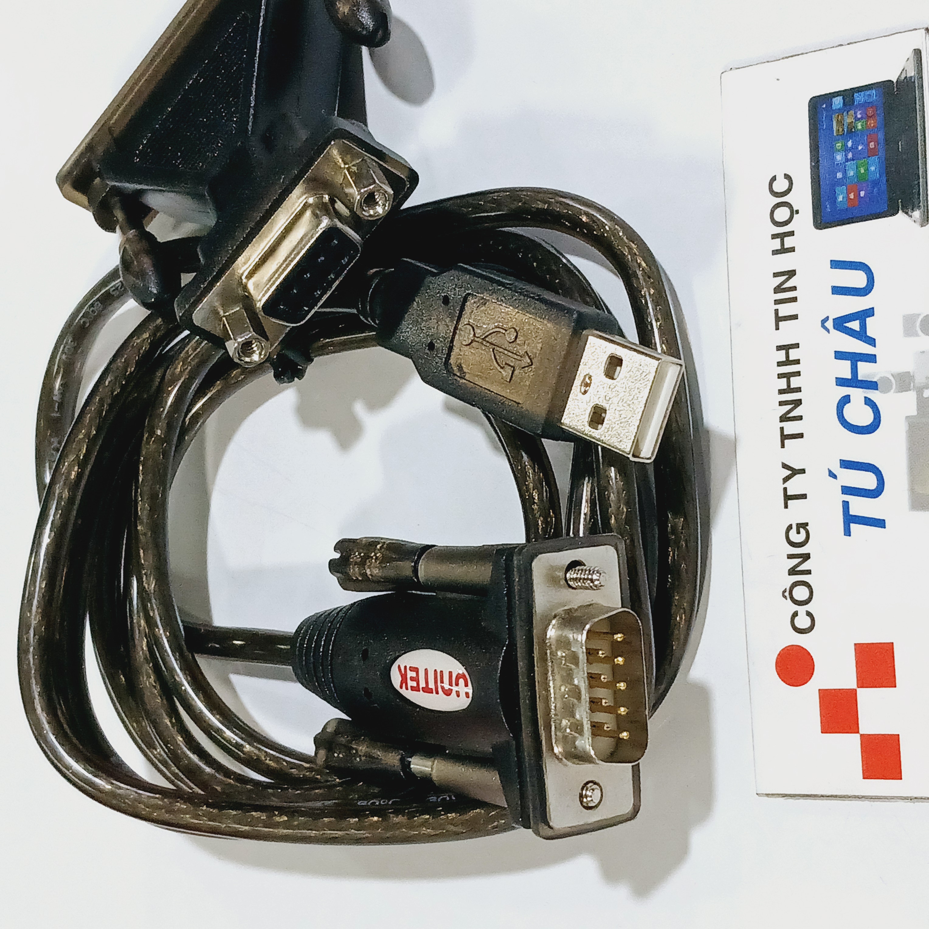 Cáp USB ra RS232 (USB ra Com 9) / Chuẩn USB 2.0 ra RS232 (Com 9 DB9M Kim Đực) / UNITEK