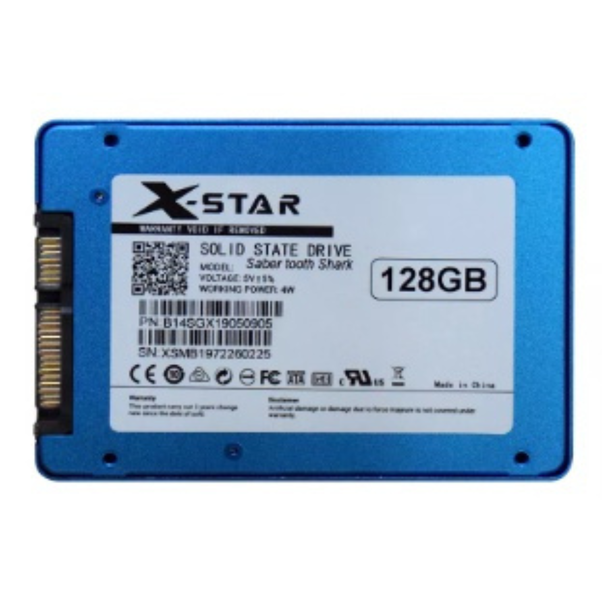 Ổ cứng SSD 128GB XSTAR SATA3 Drive 2.5'' Sequential Read 550MB/s - Red