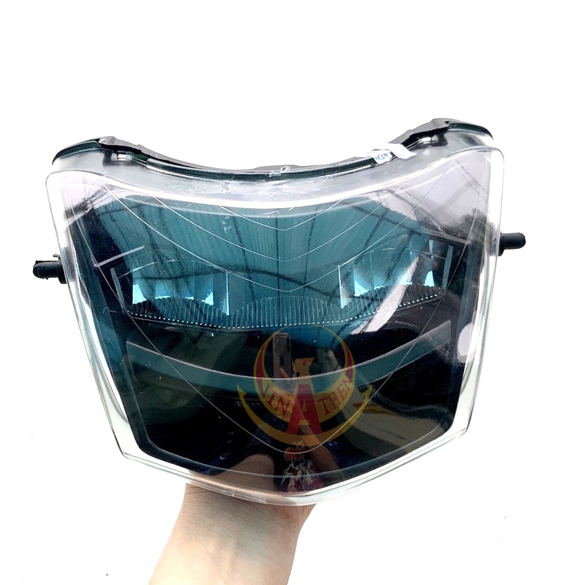 [ tặng công tắc] Đèn Pha Led 2 Tầng - MÀU ĐEN KHÓI - Lắp Wave A 50, 100,110 ,Wave S 100, Wave RS 100, Wave RSX 100 Phân Khối