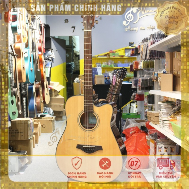 Đàn Guitar Yamaha FX800c - Tặng Full Phụ Kiện Nhạc Cụ 3Số Phân Phối