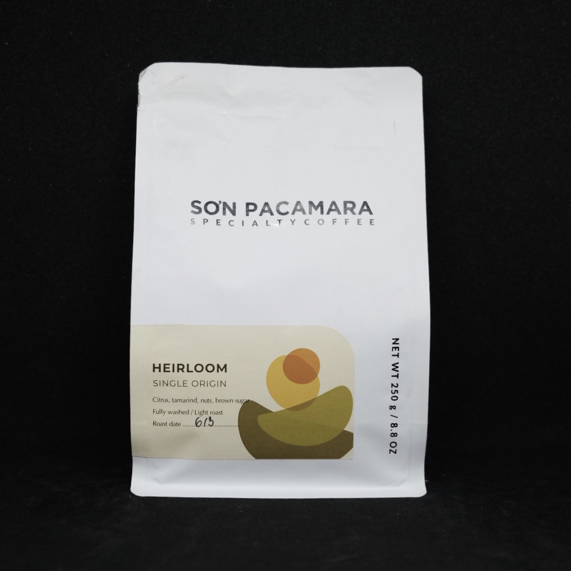 (TIẾT KIỆM 80K) Combo 1kg Specialty Coffee Sơn Pacamara Gói Heirloom , 100% Arabica Sơn Farm, Vị Nhẹ, Rang Nhạt, Gói 250g/500gr