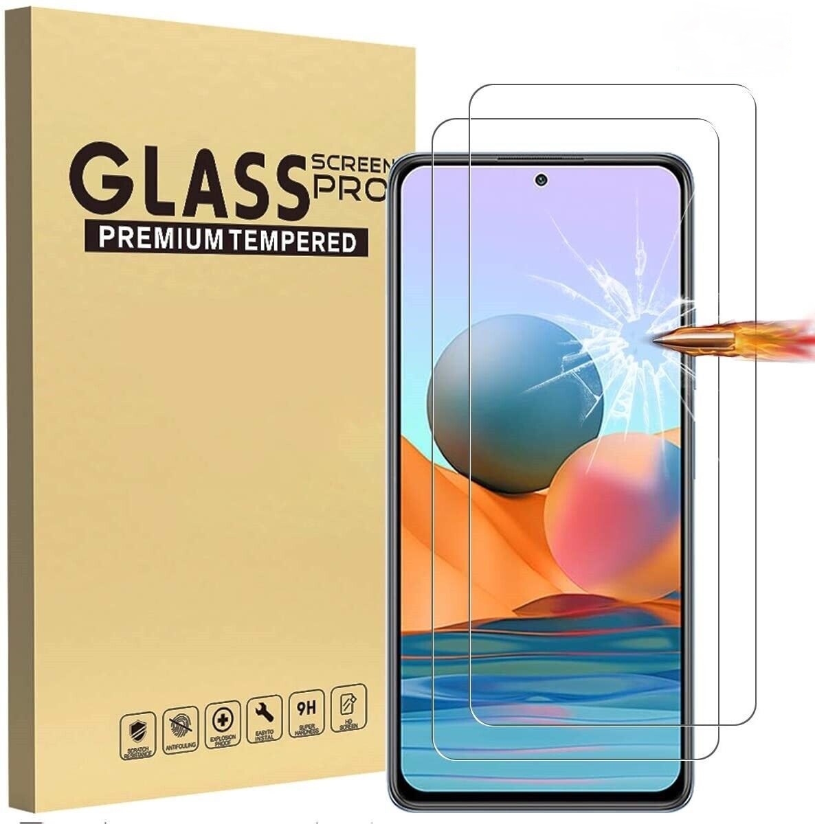 Kính cường lực trong suốt cho Xiaomi Redmi Note 10 Pro (Kèm miếng lau)