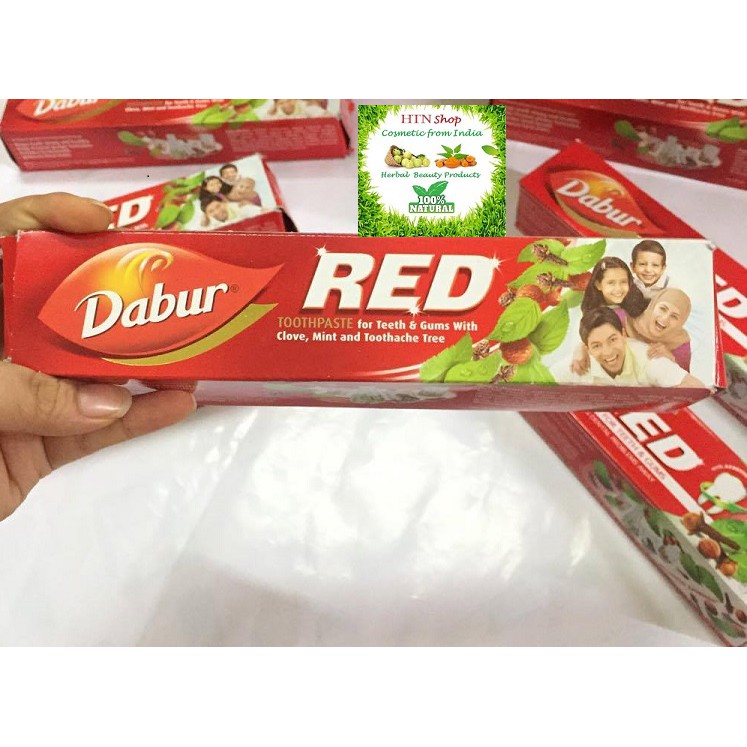 Kem đánh răng thảo dược Red dabur 100 -200g - dabur toothpaste