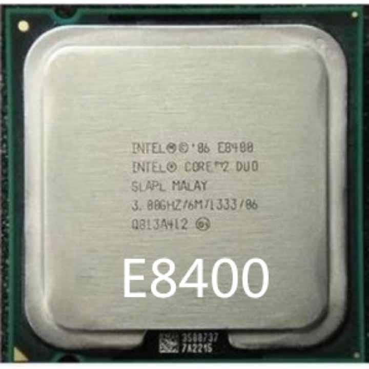 CPU Intel Core2 Duo Desktop E8400 (3.00GHz, 6MB L2 Cache, Socket 775, 1333MHz FSB)