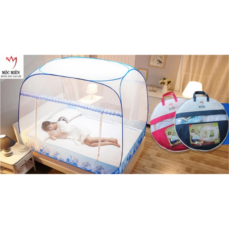 MÙNGCHỤP TỰ BUNG 1M6X2M ĐỈNH RỘNG CAO CẤP