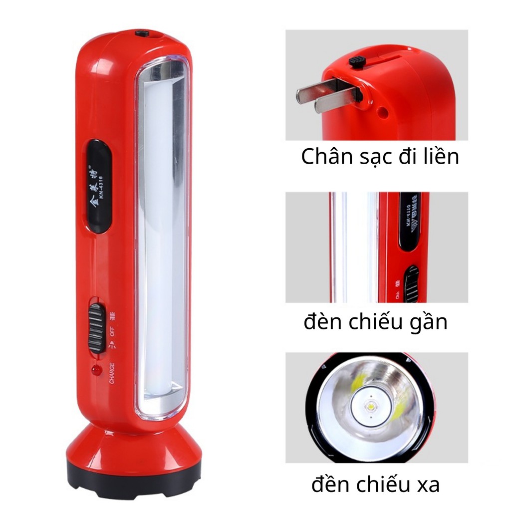 Đèn Pin Sạc 2 Chức Năng 4316 [ Nhỏ & Lớn ]