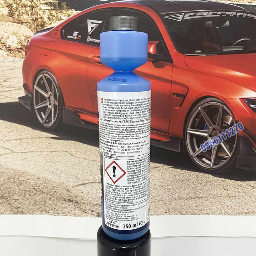Nước rửa kính Sonax Xtreme clear view 1:100 concentrate 250ml