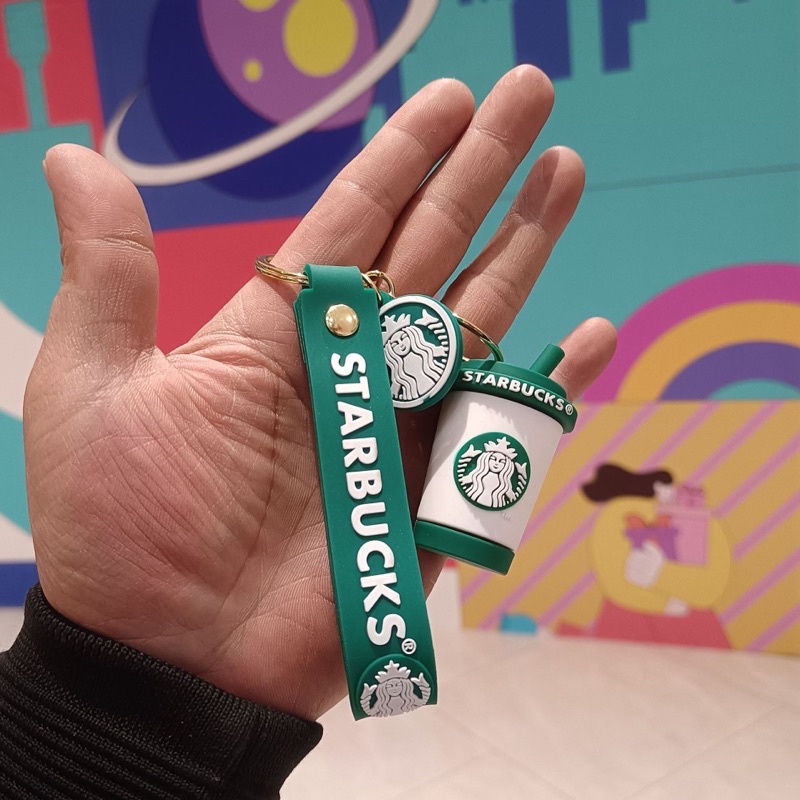 Móc khóa Trà Sữa Starbucks móc treo chìa khoá xe máy cao cấp móc chìa khoá hình Ly Trà Sữa hot trend