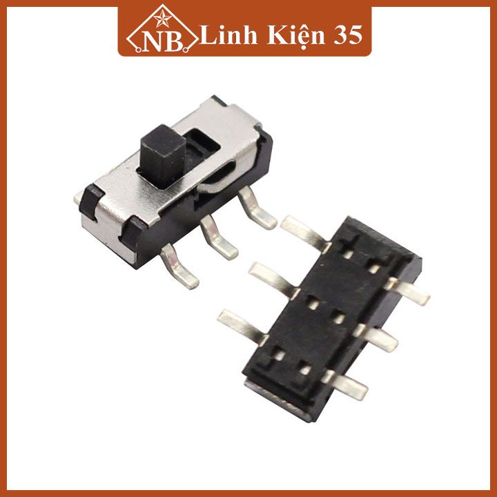 Công tắc gạt MSS 22D18G2-2P2T 6 chân dán 100VDC