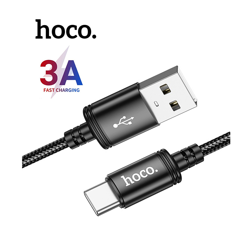 Cáp sạc 3a hoco x89 chân type-c dây dù bện cho android dài 1m