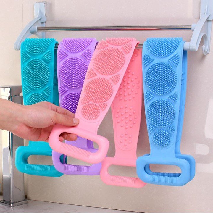 Dây đai chà lưng 2 mặt đa năng, cọ lưng 2 mặt silicol siêu hot
