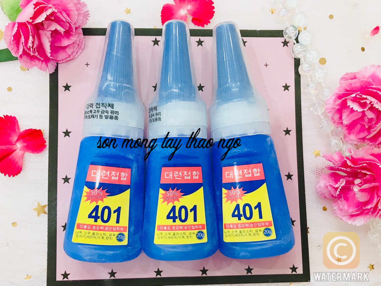 Keo dán móng đa năng 401 Hàn Quốc loại tốt (20g)