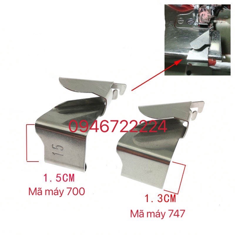 Cử chống quăn mép vải sử dụng cho máy vắt sổ