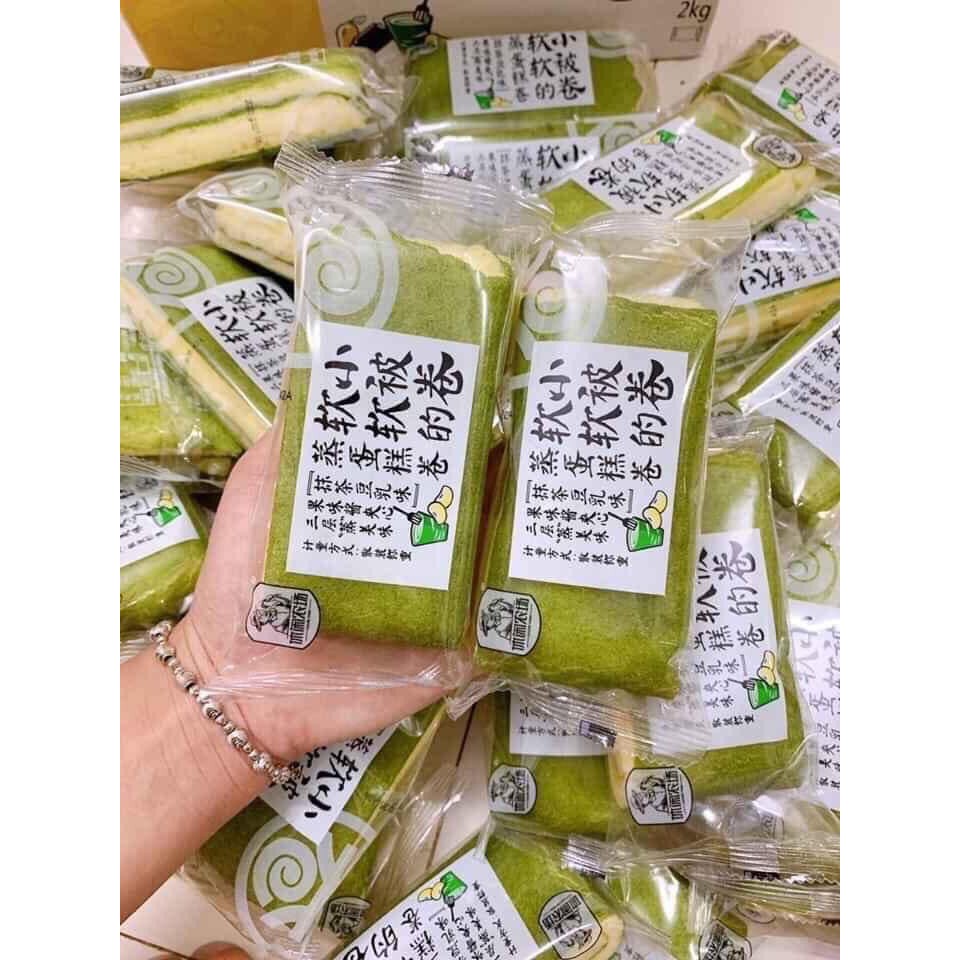 Bánh Bông Lan Tươi Nhân Kem cuộn Trà Xanh / Dâu / Xoài