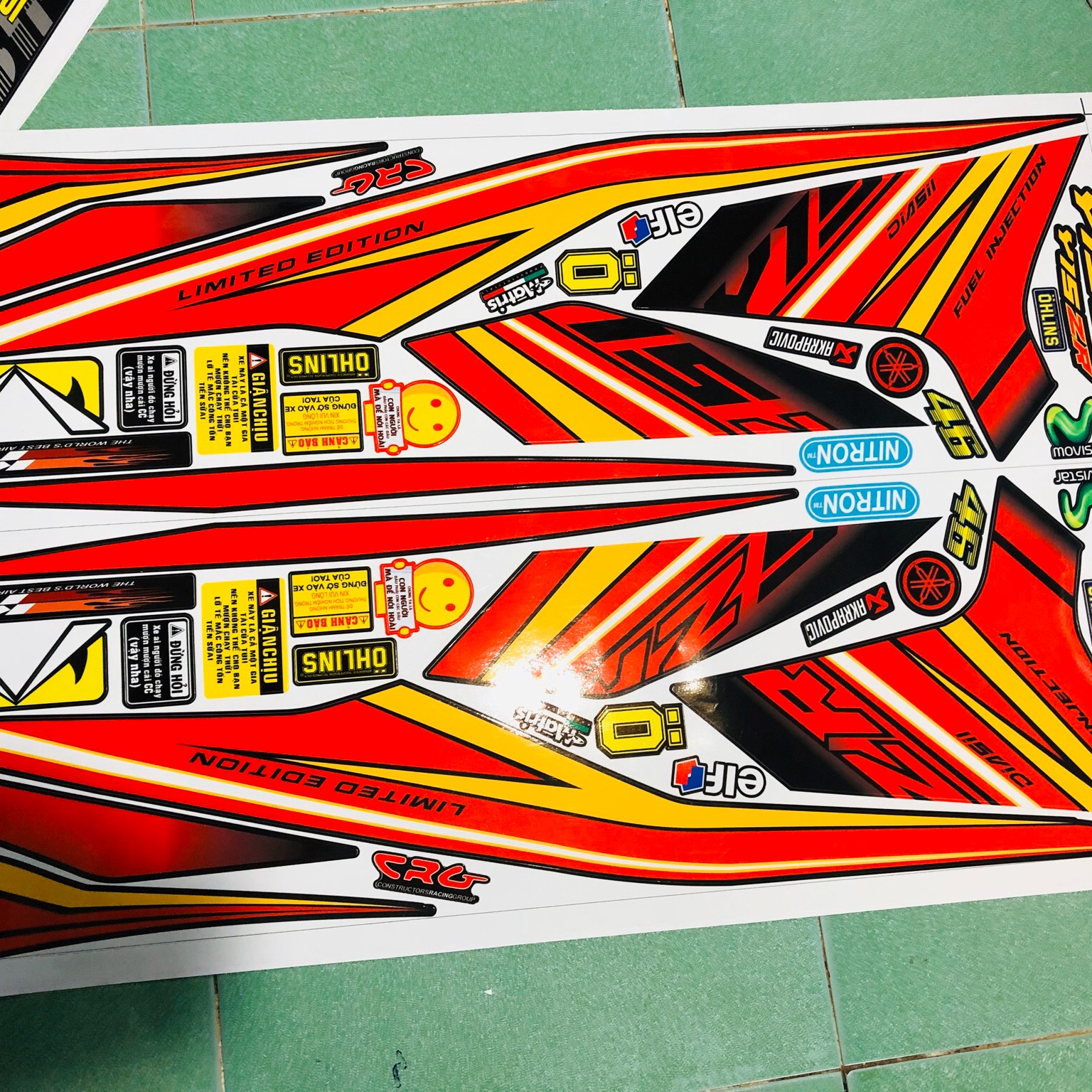 Tem rời ex 150 y15zr đỏ đen