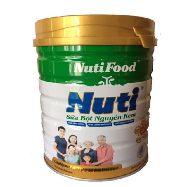 Sữa bột Nguyên Kem Nutifood lon 900g