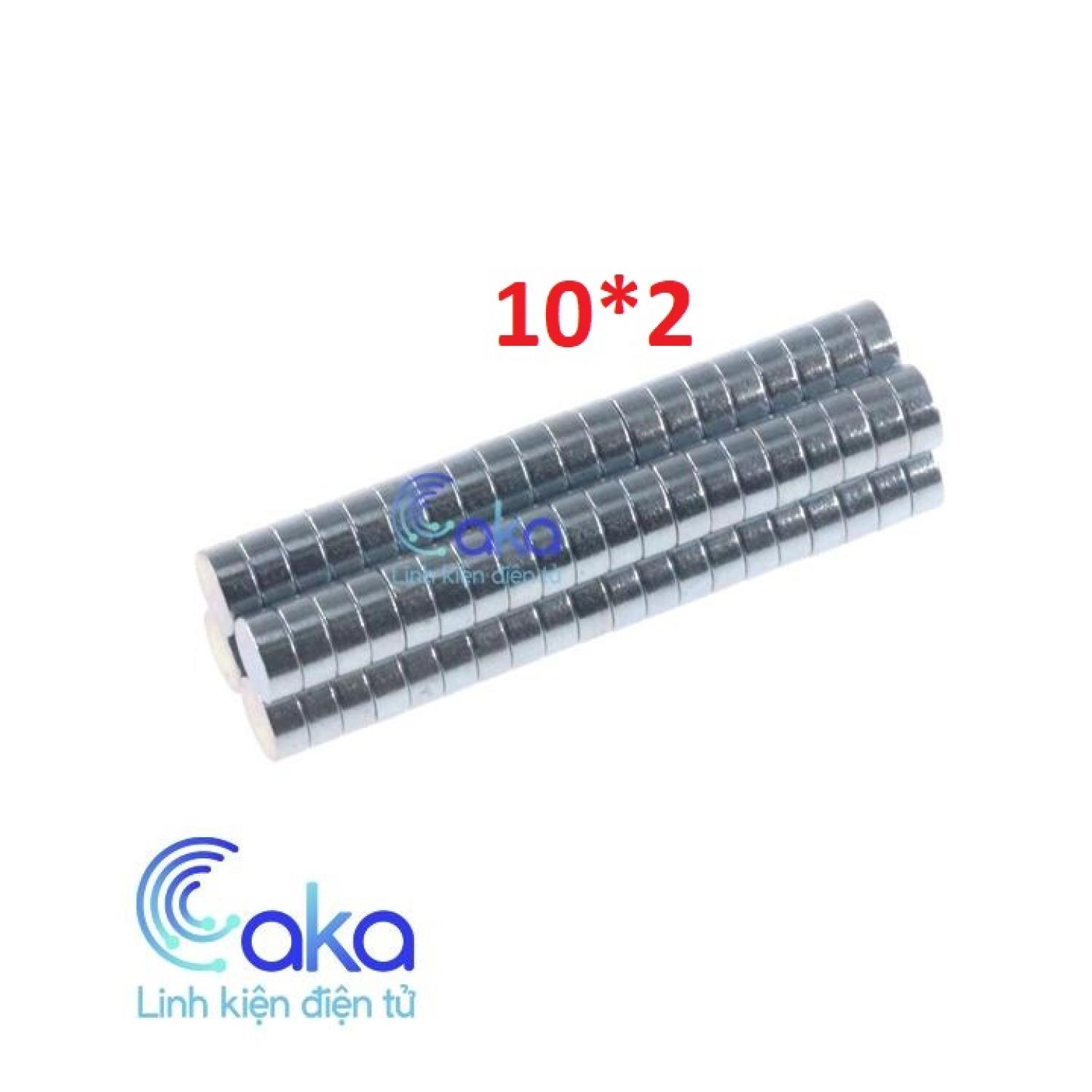 Bộ 5 nam châm đất hiếm 10x2mm