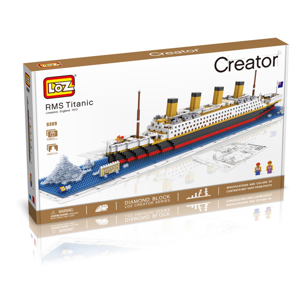 Đồ chơi lắp ráp trẻ em Tàu Titanic LOZ 9389
