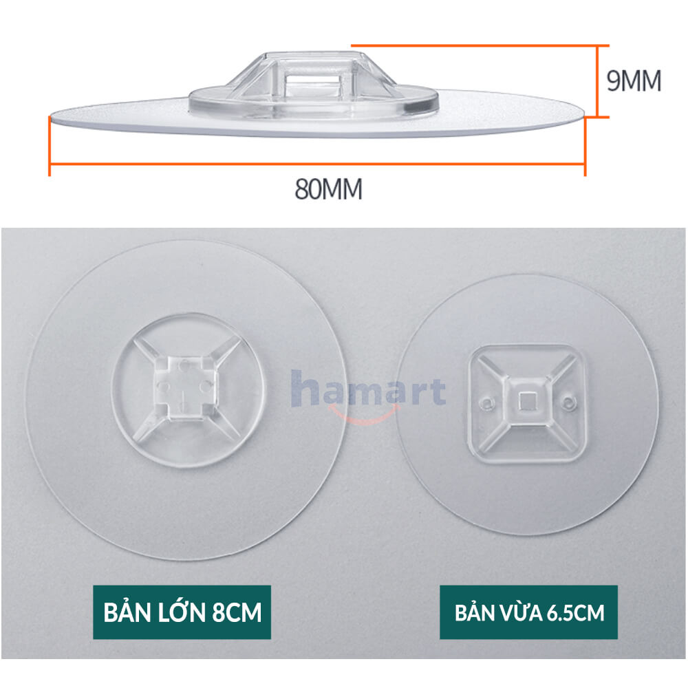 Miếng Dán Kệ Nhà Tắm Treo Tường Hamart 10 Mẫu Dán Dự Phòng Oenon Ecoco Đa Năng Siêu Dính