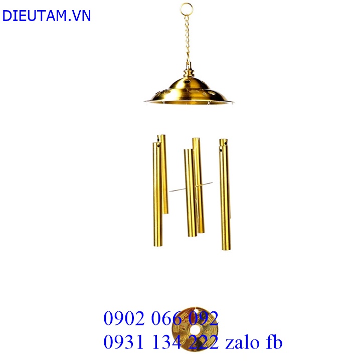 Copper Wind Chimes-6-bar wind chimes es es de Parede Poly