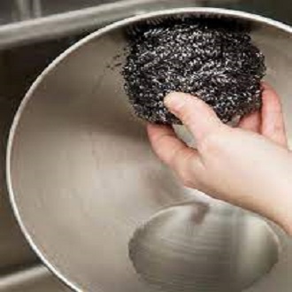 Miếng sắt cọ xoong, búi sắt cọ nồi loại dày