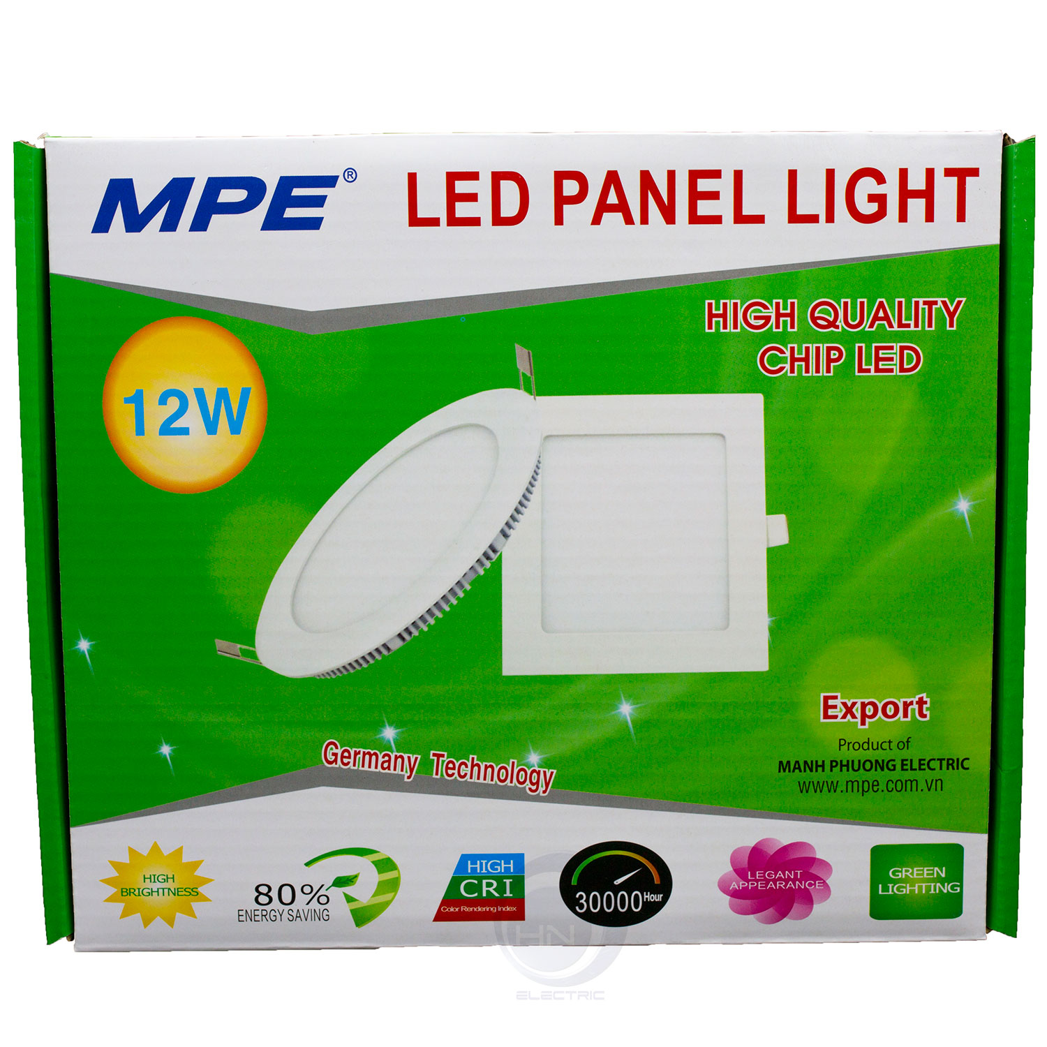 Led âm trần 12w, panel siêu mỏng âm trần