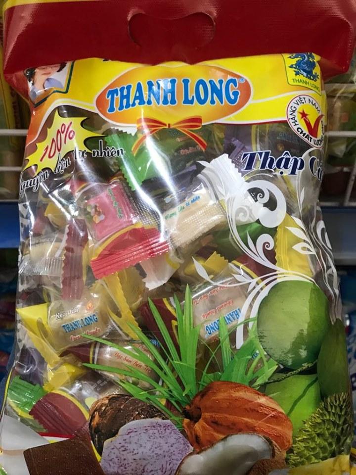 Kẹo dừa dẻo thập cẩm Thanh Long gói 500g