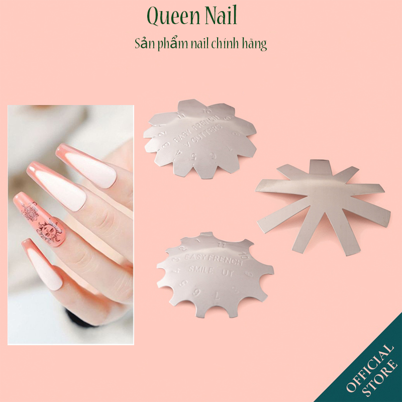 Khuôn cắt bột tạo hình nail chất liệu Inox - khuôn cắt bột V shape nail cutter