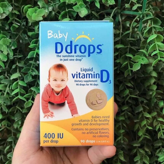 Vitamin D3 Drop Cho Trẻ Sơ Sinh 90 Giọt Của Mỹ