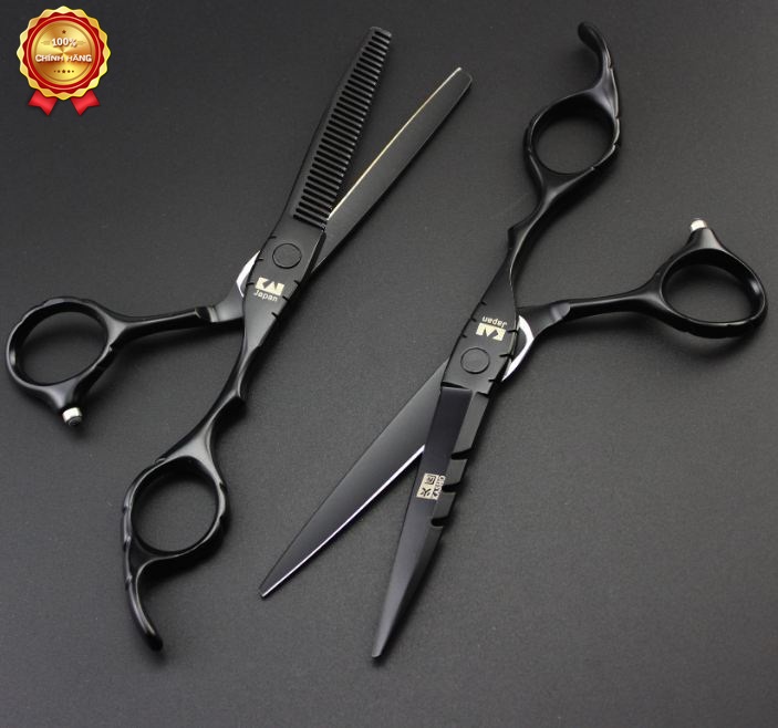 Kéo cắt tóc Kasho HA 02 đen (1 cây cắt)