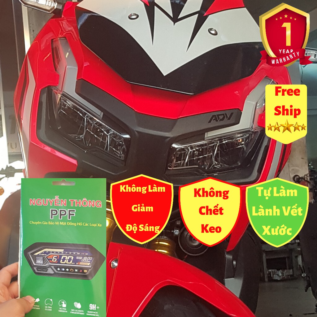 [HCM]PPF Chóa pha đèn Honda ADV 150 Miếng dán bảo vệ chóa đèn ADV 150
