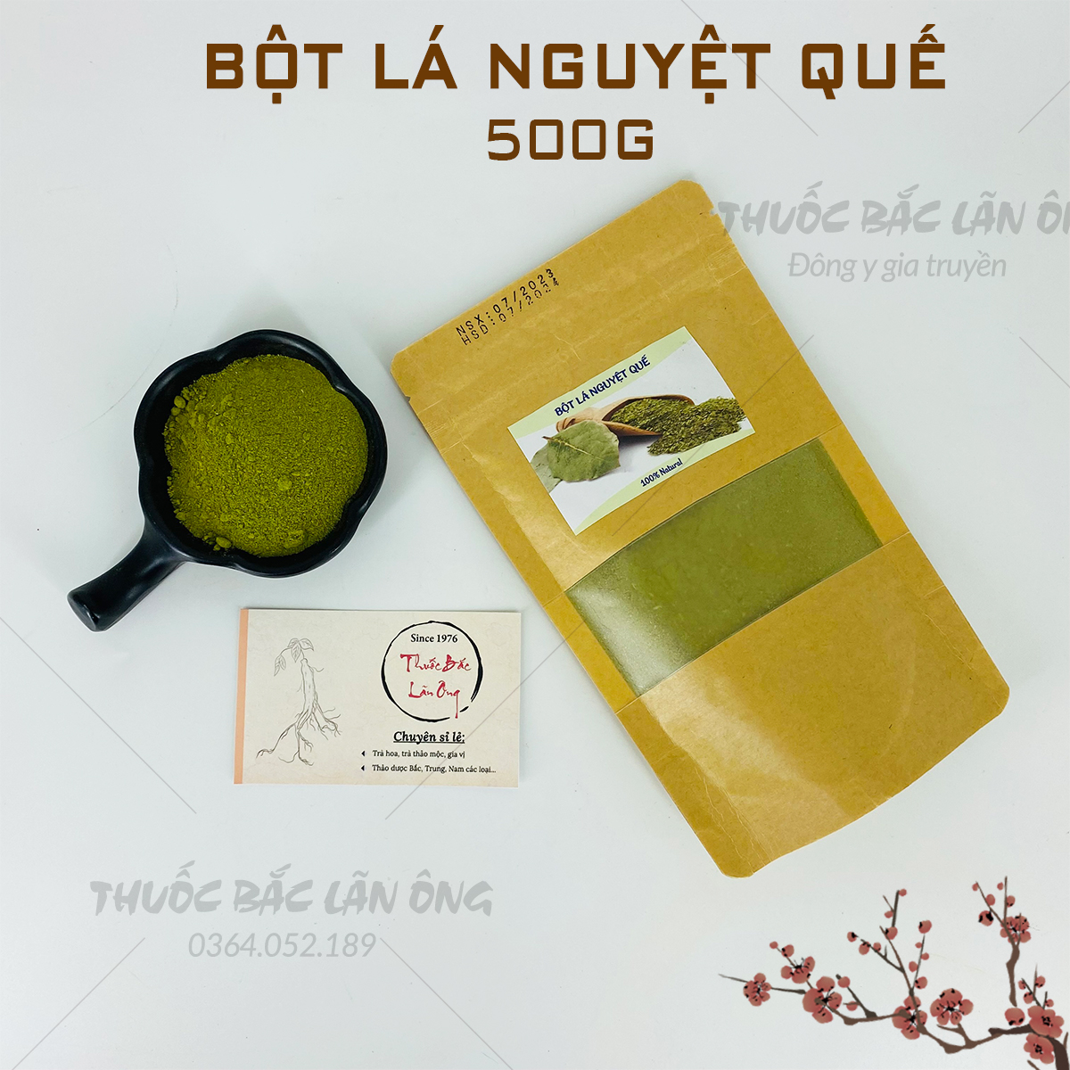 Bột lá nguyệt quế nguyên chất 500g