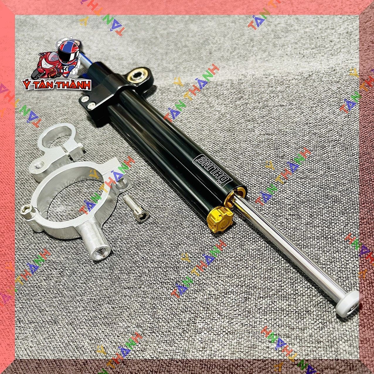 Trợ lực sườn ohlin ĐEN có pas sườn cho wave,dream 100 MS02