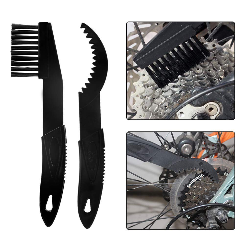 Bộ vệ sinh xe đạp - xe máy đa năng 7 món (6 dụng cụ rửa xe  bàn chải sên)