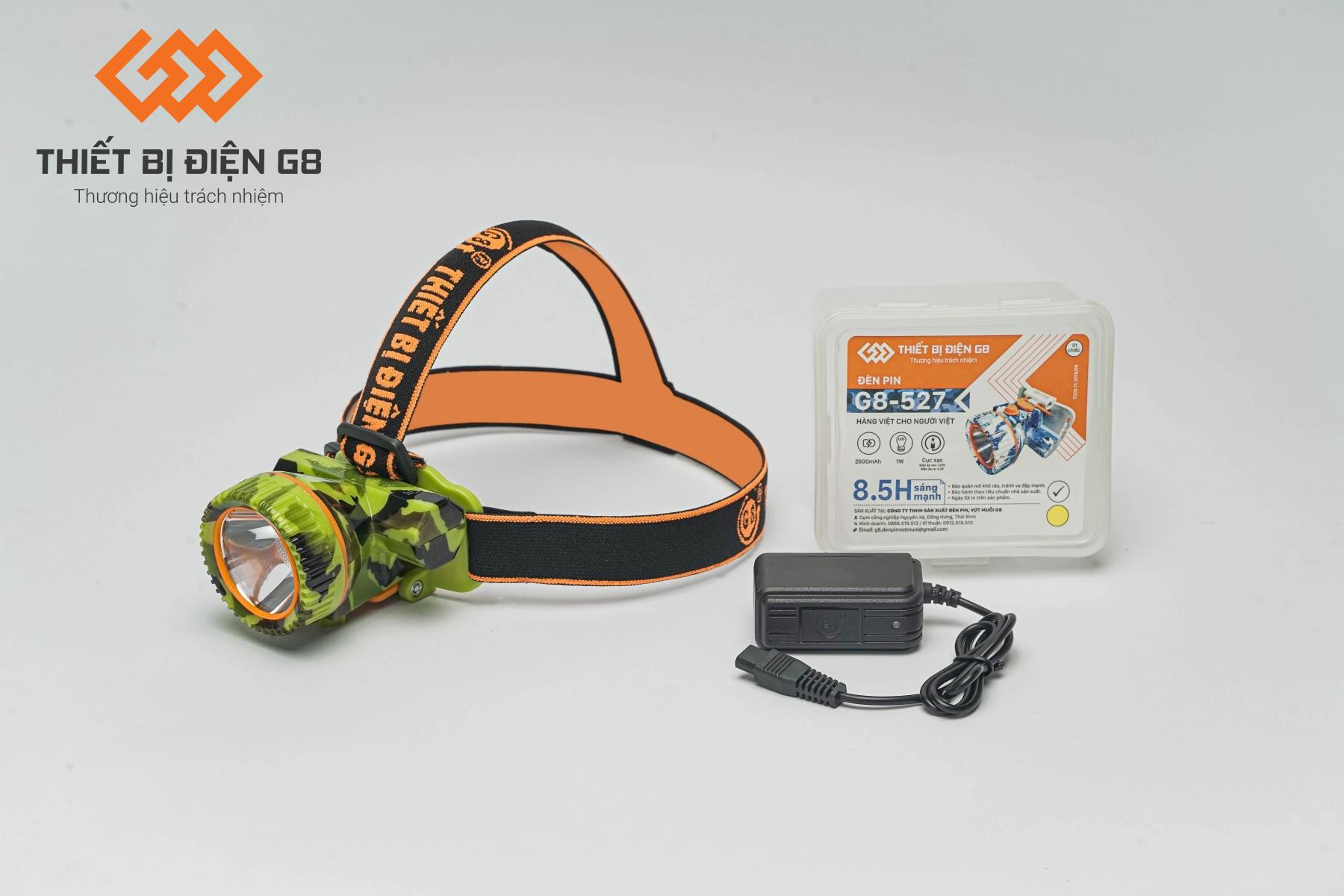 Đèn Pin Đội Đầu G8, Model G8-527