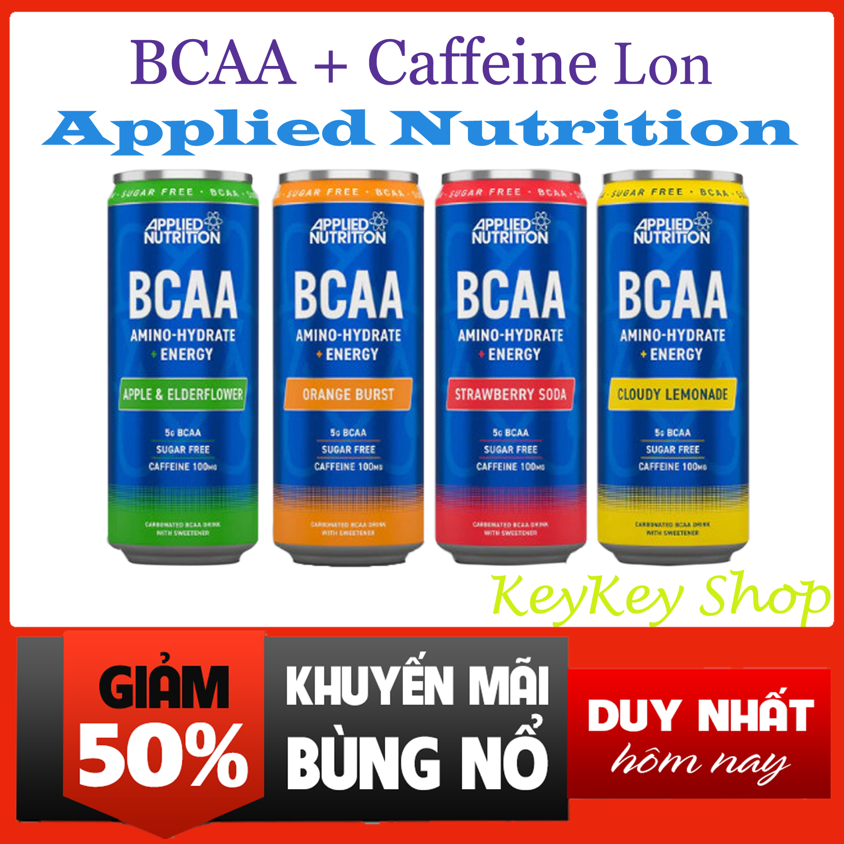 Lon Bcaa Caffeine Applied Nutrition 330ml