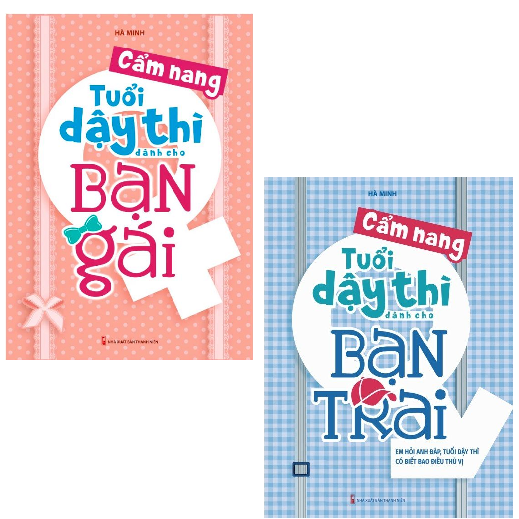 Sách - combo 2 cuốn cẩm nang tuổi dậy thì dành cho bạn gái + bạn trai từ a -z