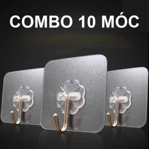 [Combo 10] Móc Treo Tường Siêu Dính Trong Suốt