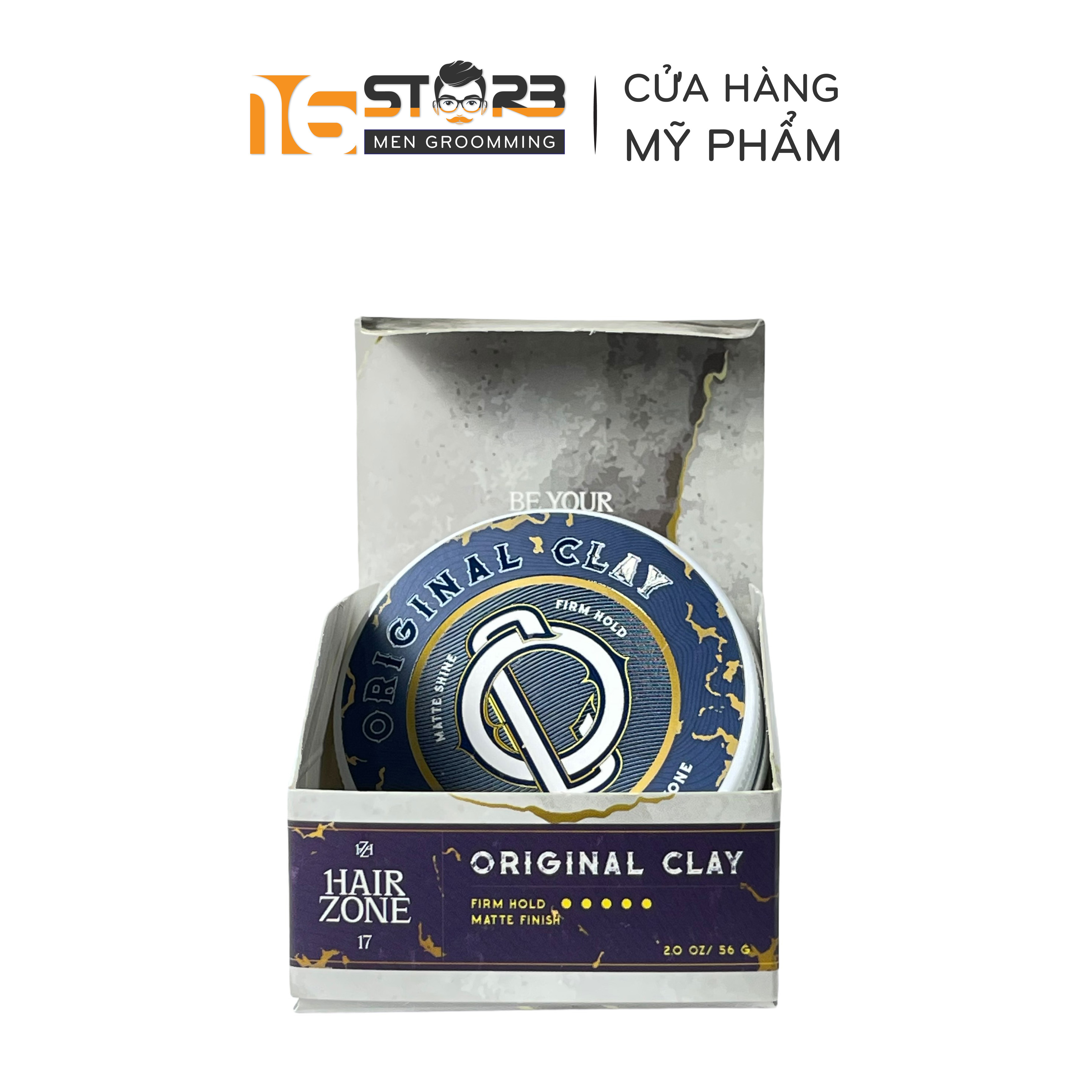 FreeShip Hair Zone Original Clay Sáp vuốt tóc của người Việt Nam 56gr
