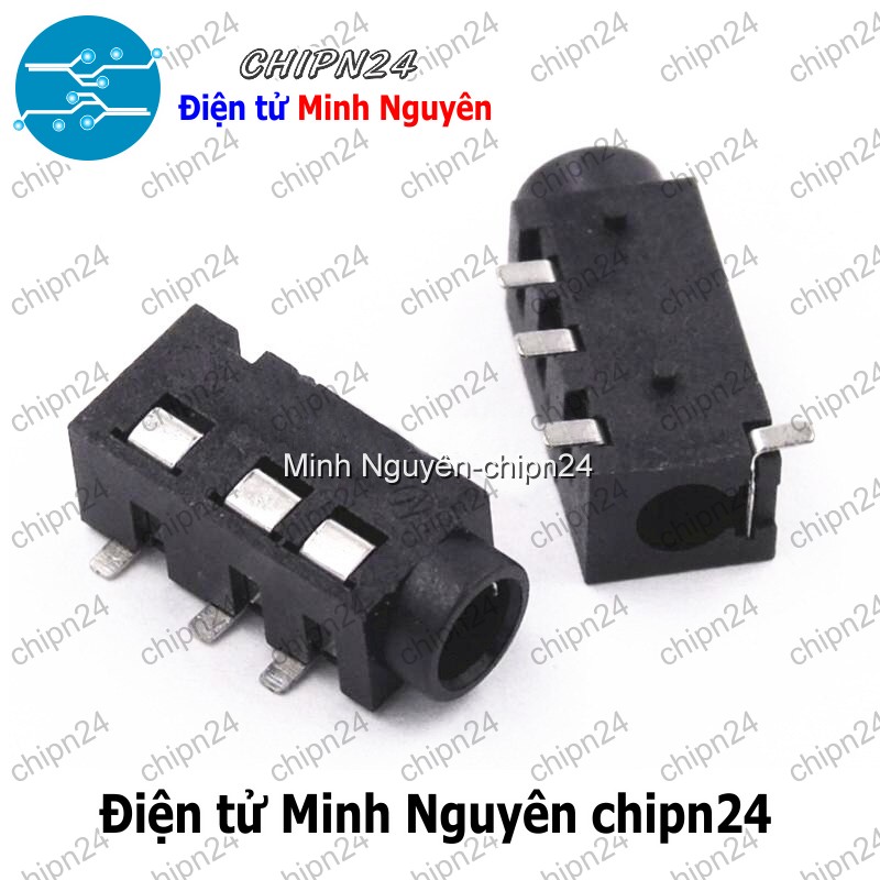 [4 cái] (F112.1) Jack Audio 3.5mm PJ-320D PJ320D Hàn Board chân dán - HH002435