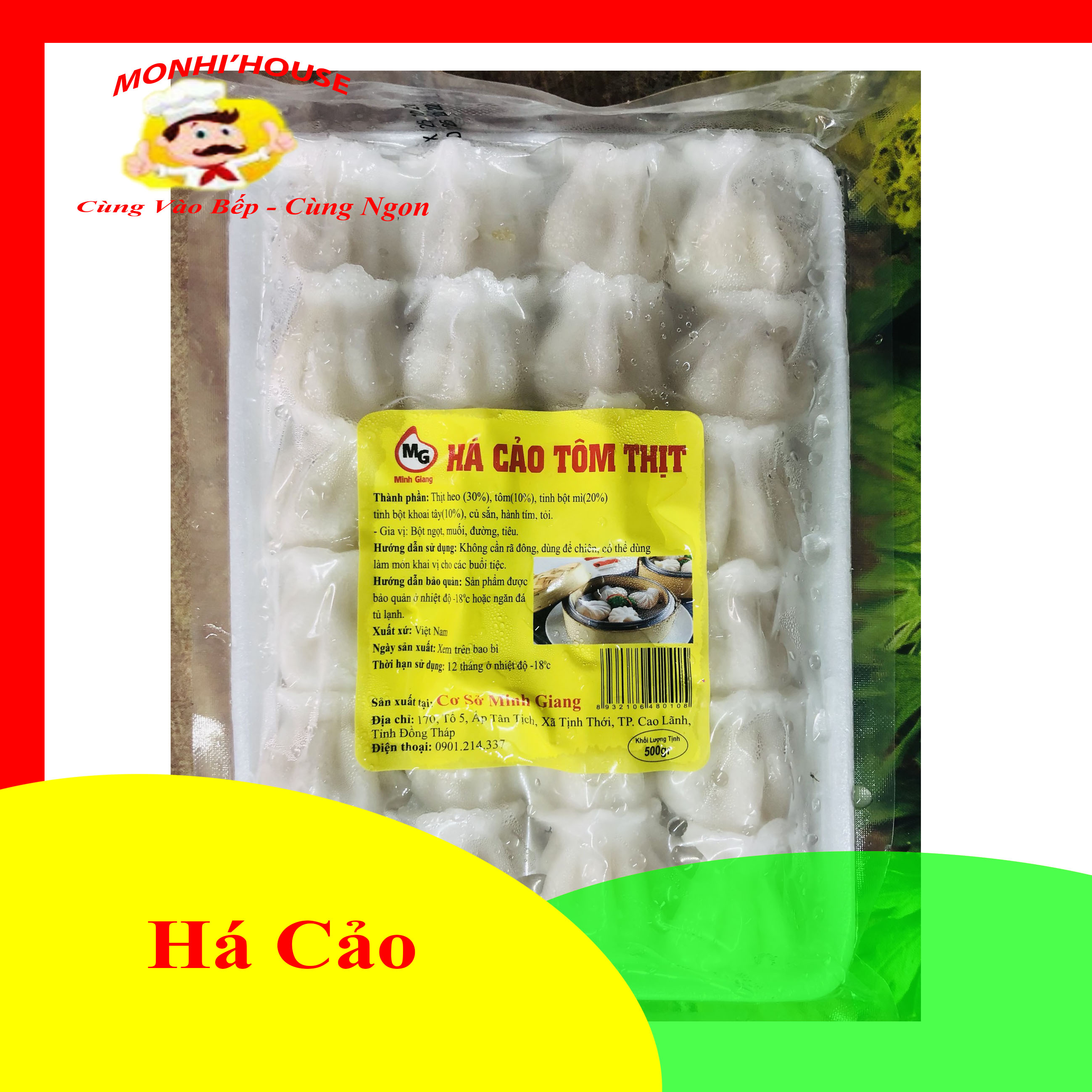 500g Há cảo tôm thịt thơm ngon