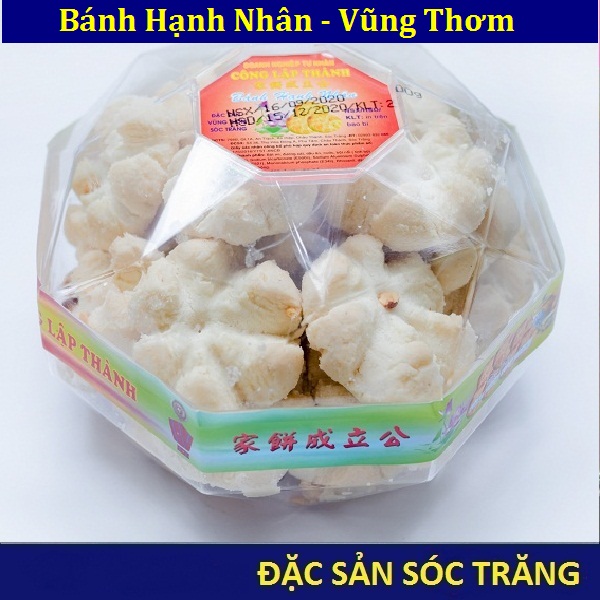 Bánh Hạnh Nhân (1 Hộp 300Gram) Rất Ngon Đặc Sản Sóc Trăng{ Bánh Trung Thu, Bánh Kẹo, Bánh Pía, Lạp Xưởng, Đặc Sản Sóc Trăng }