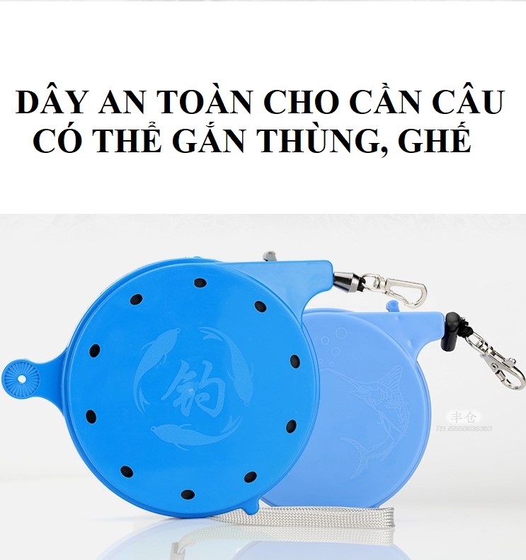 [Ảnh thật] [Có sẵn] Dây bảo hiểm cần câu cá tự thu, có 40m và 20m.