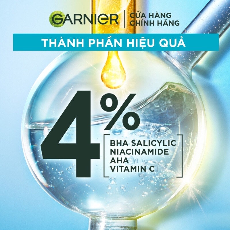 Tinh Chất Garnier Giảm Mụn Mờ Thâm Cho Da Dầu, Mụn 30ml