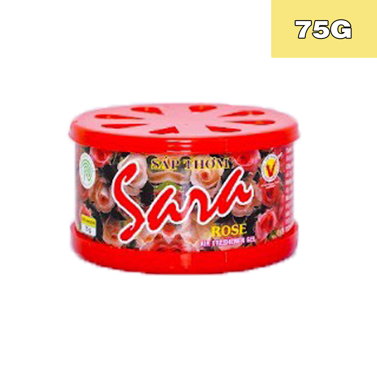 Sáp thơm khử mùi Sara 2 nắp 75g - chiết xuất thành phần tự nhiên