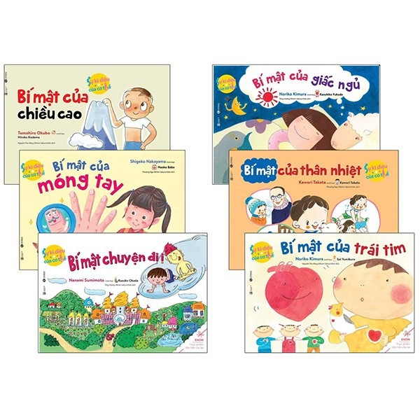 Combo Sách Ehon Sự Kỳ Diệu Của Cơ Thể ( Ehon kỹ năng sống Bộ 6 cuốn)