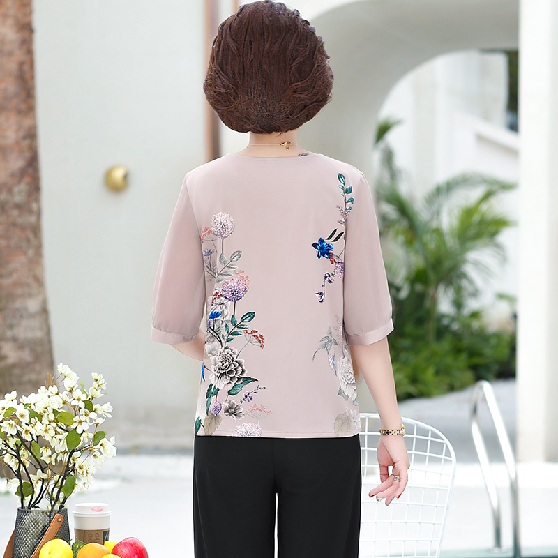 Áo sơ mi  lụa trung niên sang trọng