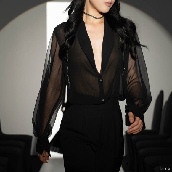 Quần Suông Darkle Pant Lưng Cao Trơn Basic | NYA STUDIO (SHOKO22-P01)