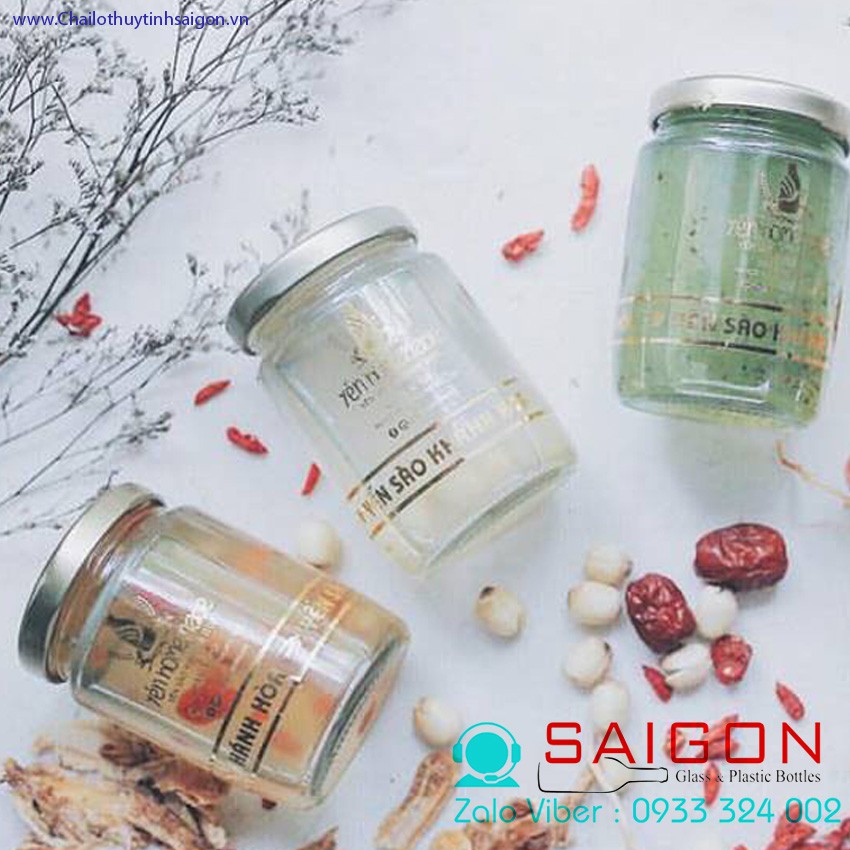 [HCM]Hũ Thủy Tinh 189ml Nắp Thiết  Thủy Tinh Cao Cấp